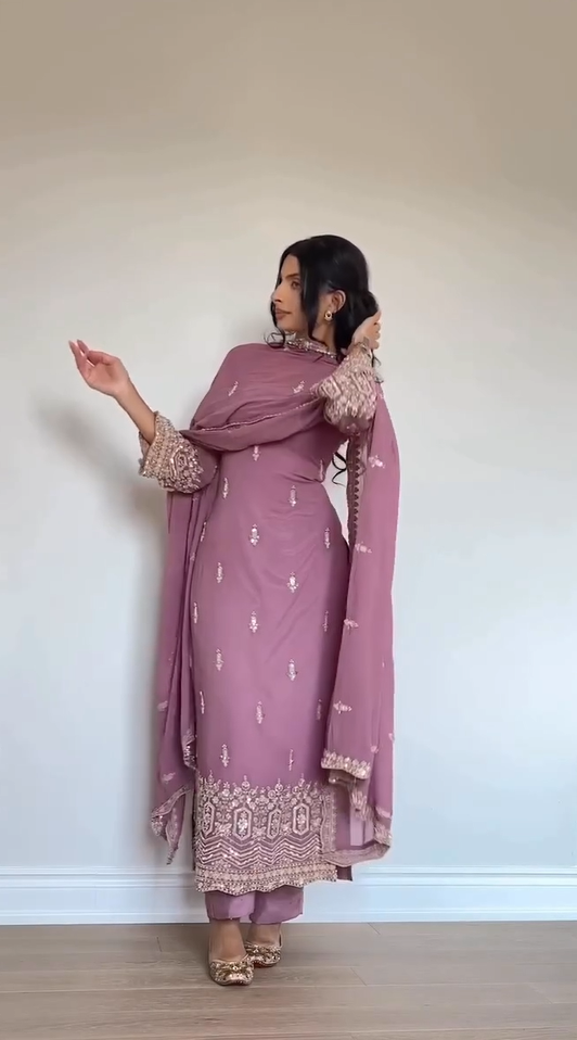 Tina Embroidery Suit Set