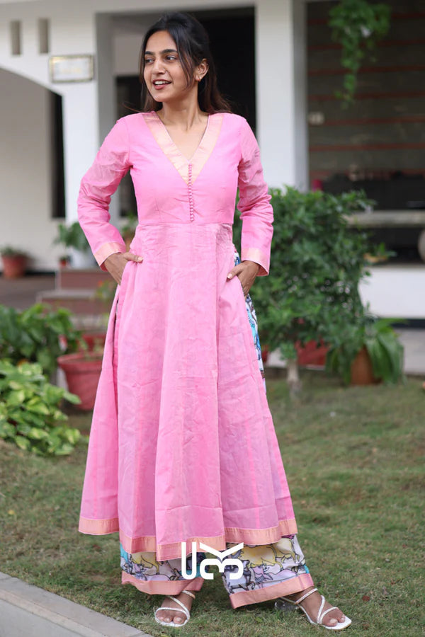 Peony Kurta Set in Pink
