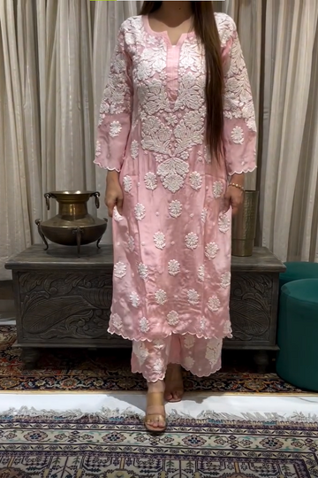 Premium Chikankari Modal Co-ord Sets
